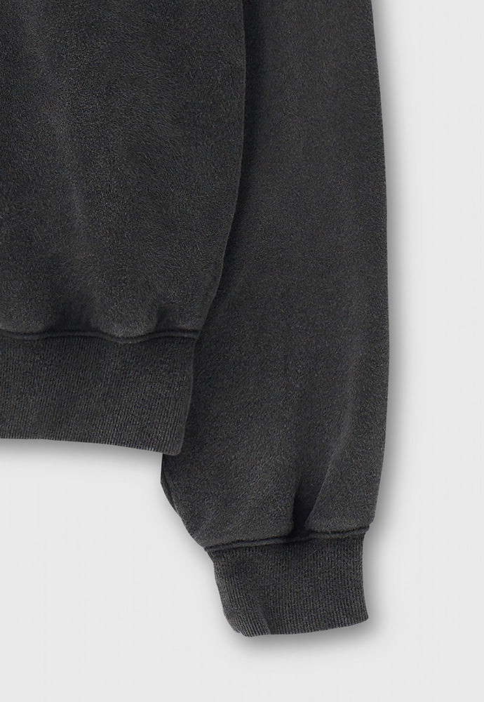 Tonywack - Embroidery Overlap College Sweatshirt (Faded Black) product image 10 | TRAB K-Fashion Australia