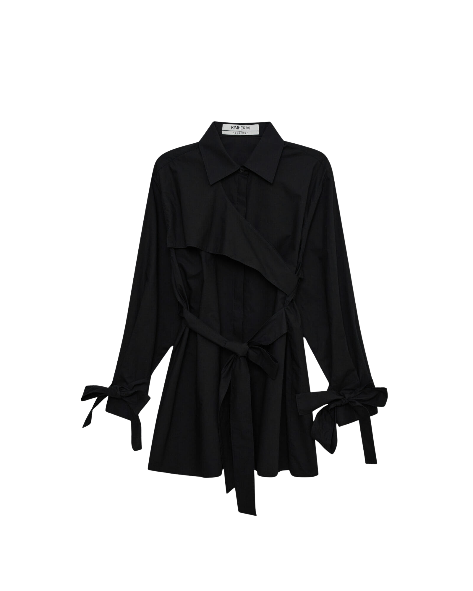 Kimhe Kim - Ng Belted Shirt (Black) product image 6 | TRAB K-Fashion Australia