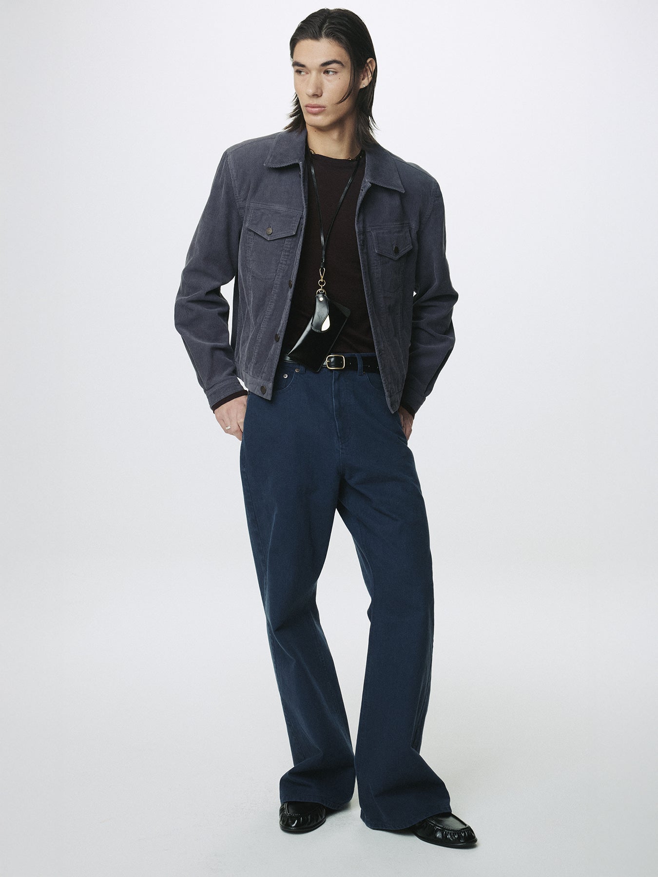 Tonywack - Washed Corduroy Type-3 Trucker (Purple Navy) product image 4 | TRAB K-Fashion Australia