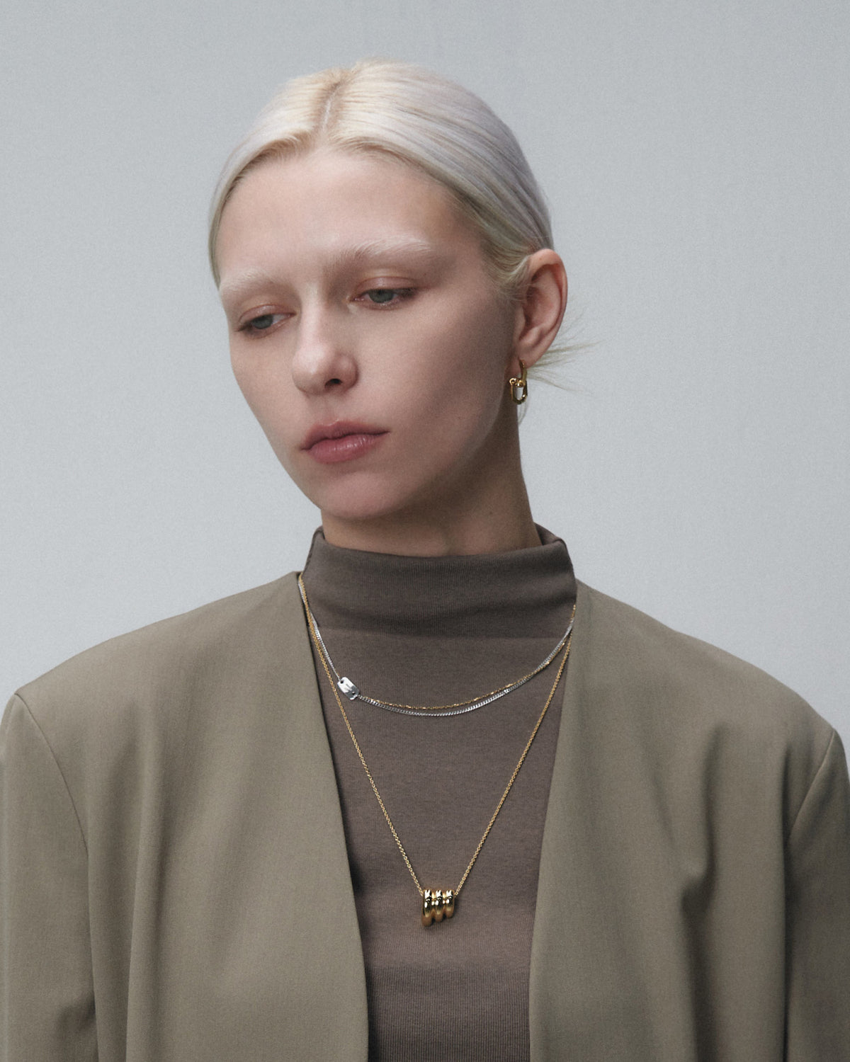 Numbering - Double Layer Chain Necklace with Plate #7850 product image 5 | TRAB K-Fashion Australia