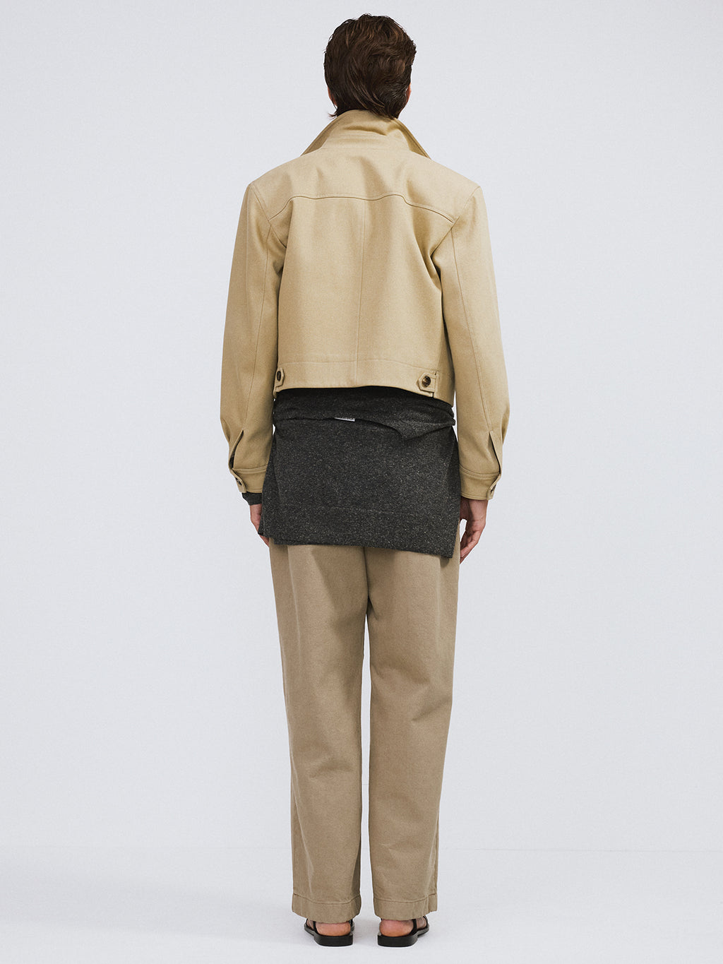 Recto - Signature Military Cotton Jacket (Light Khaki) product image 3 | TRAB K-Fashion Australia