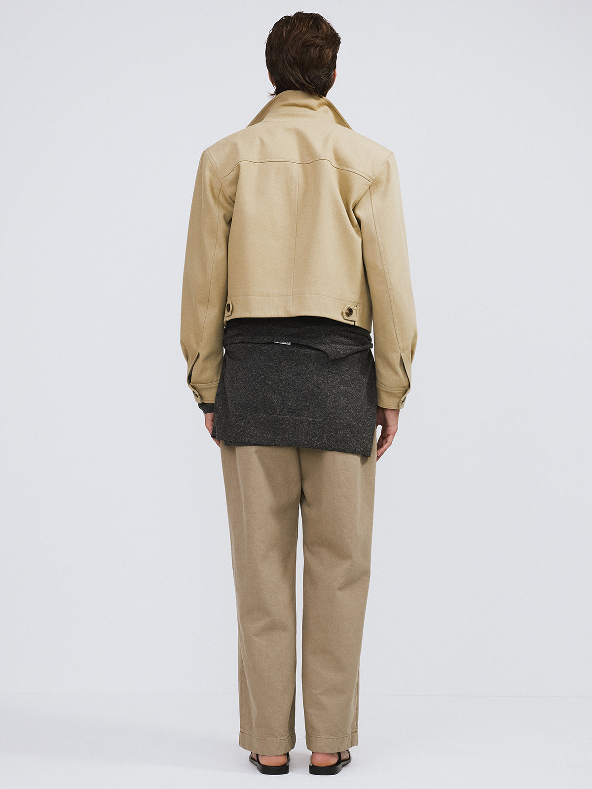 Recto - Signature Military Cotton Jacket (Light Khaki) product image 3 | TRAB K-Fashion Australia
