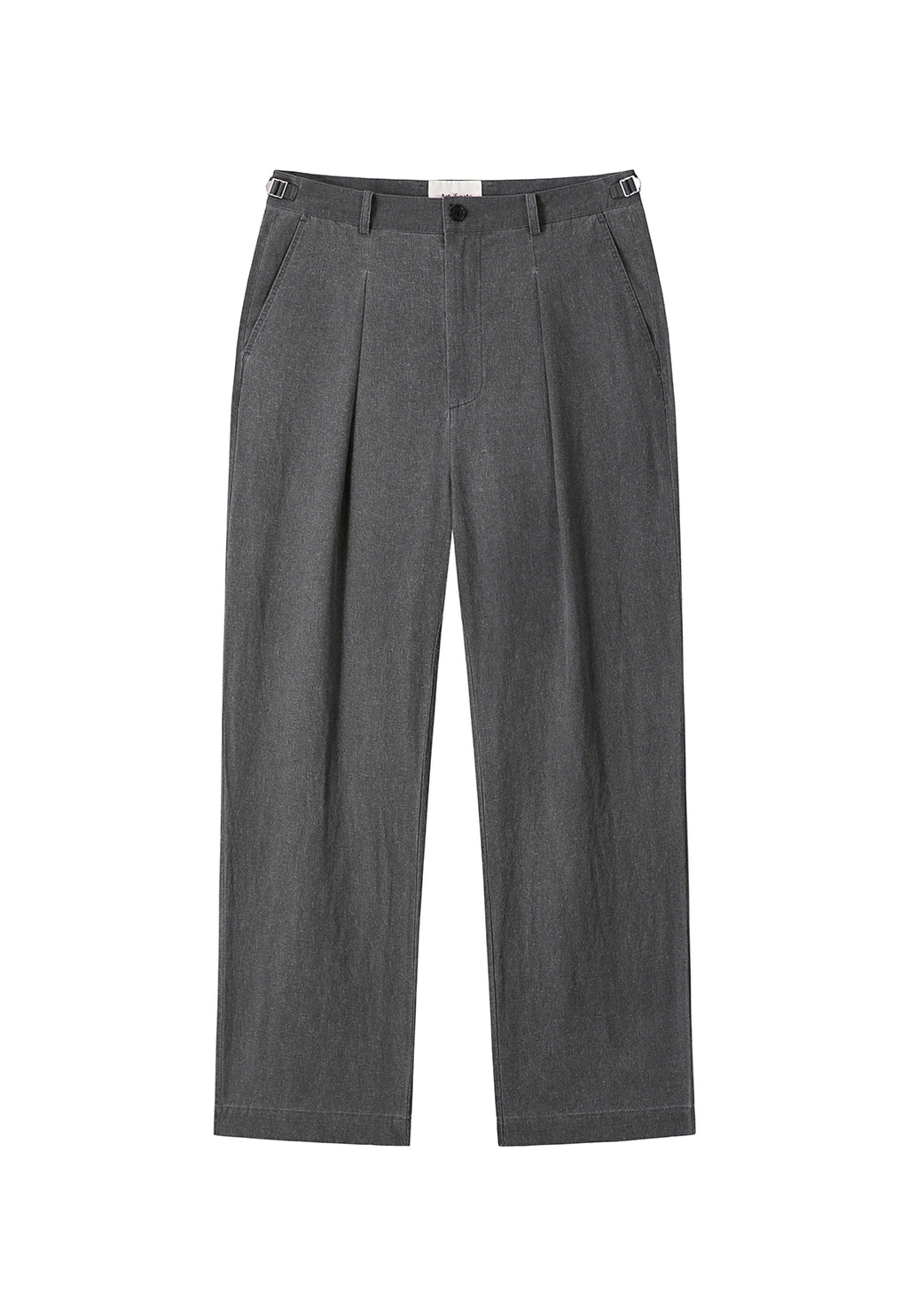 Art if acts - Linen Reverse One Tuck Pants (Charcoal) product image 6 | TRAB K-Fashion Australia