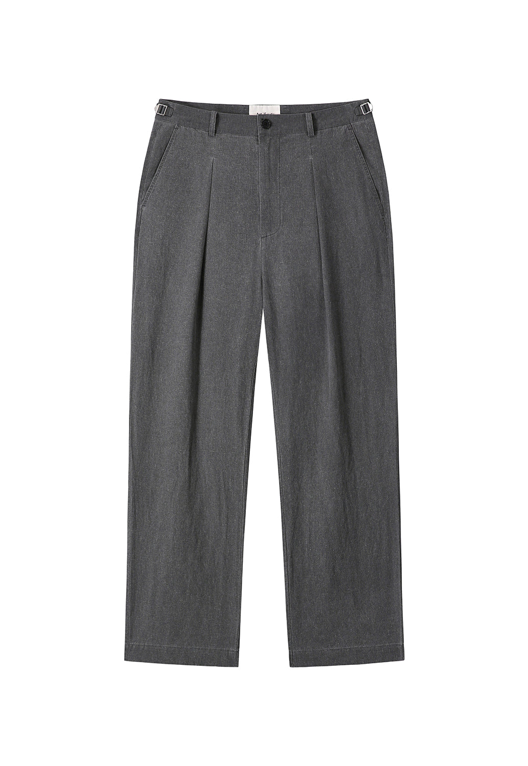 Art if acts - Linen Reverse One Tuck Pants (Charcoal) product image 6 | TRAB K-Fashion Australia