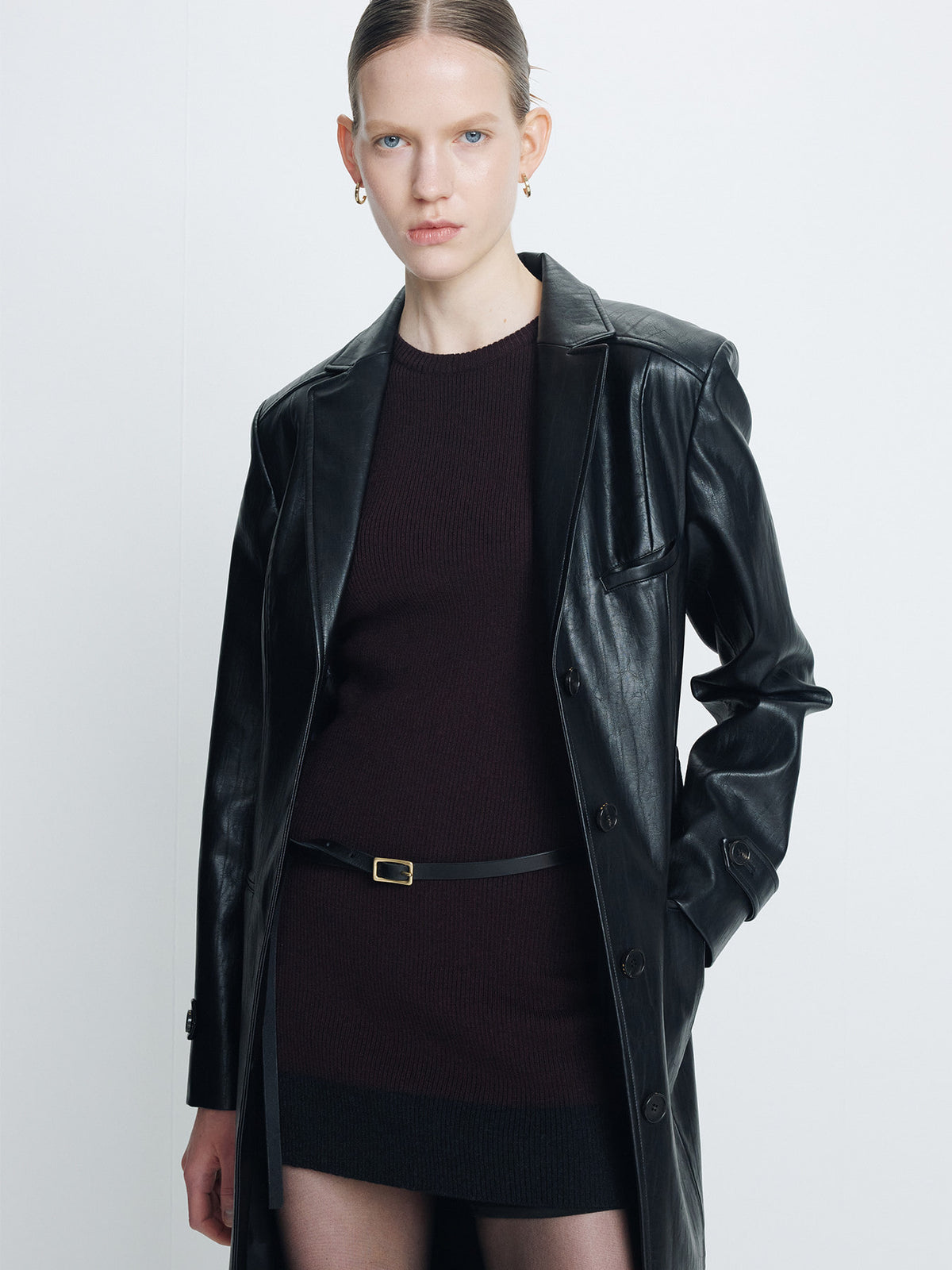 Tonywack - Superfine Wool Ribbed Vest (Brown/Black) product image 8 | TRAB K-Fashion Australia