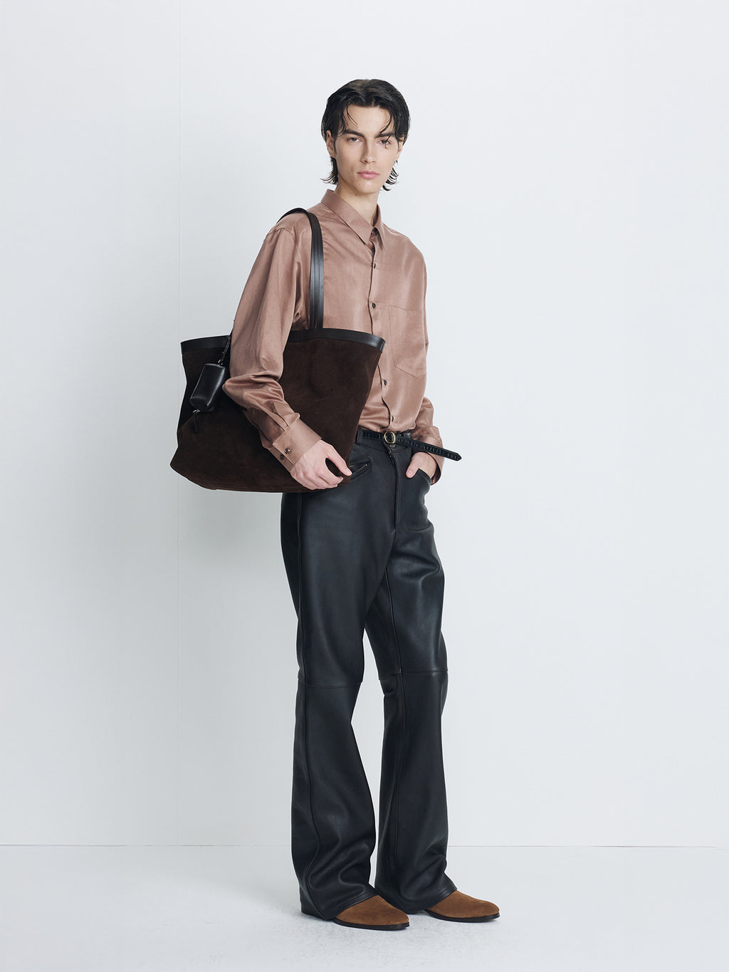 Tonywack - Silk Cotton Essential Shirt (Bronze Pink) product image 2 | TRAB K-Fashion Australia