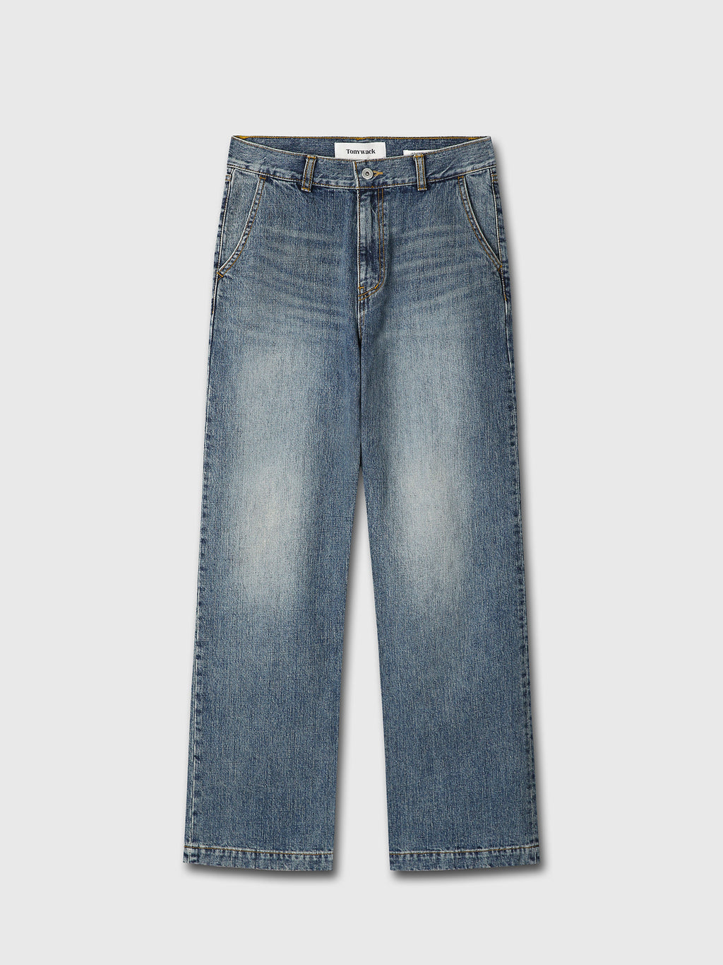 Tonywack - Straight-Leg Denim Jeans (Japanese Fabric) (Washed Blue) product image 8 | TRAB K-Fashion Australia