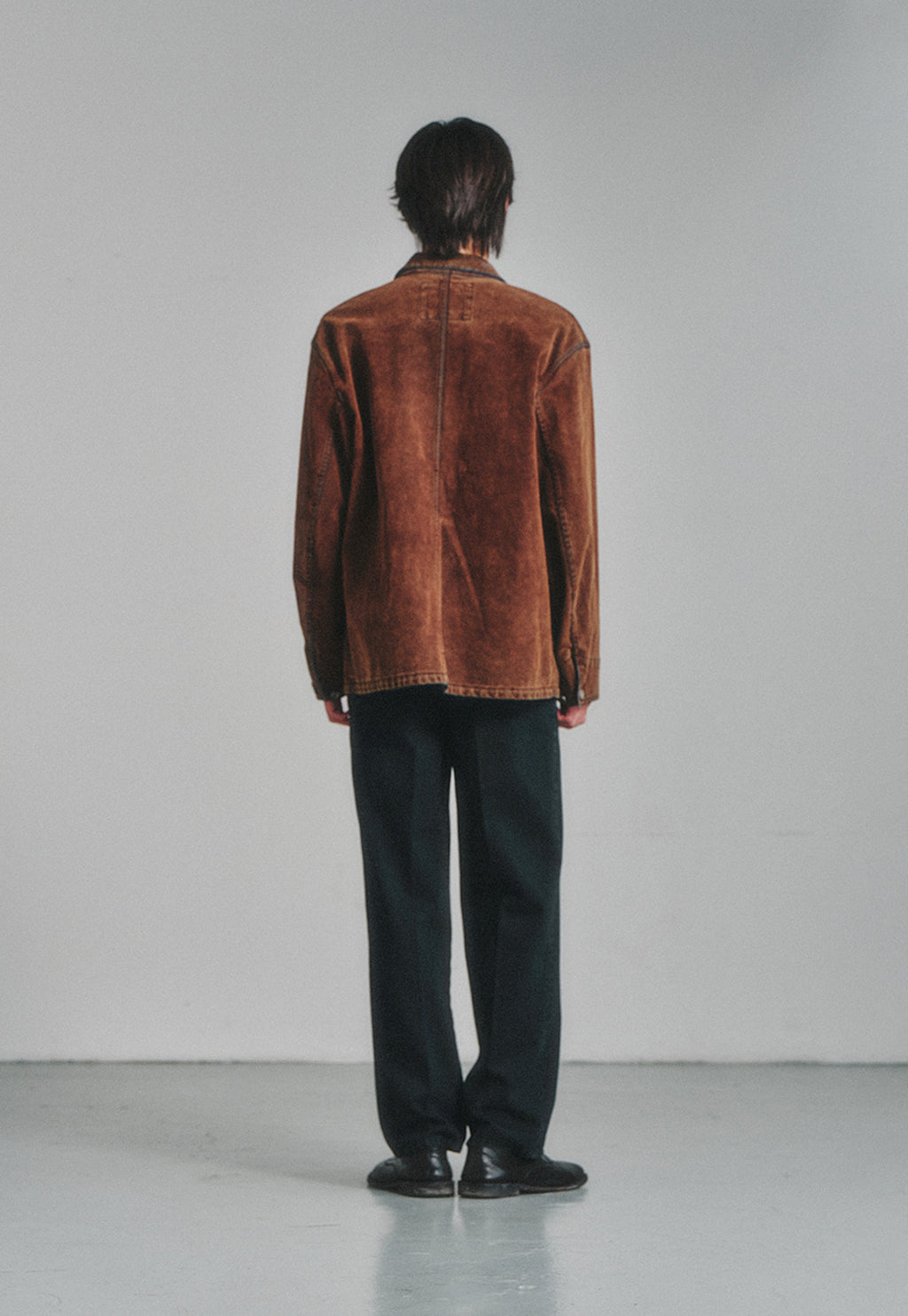 Art if acts - Flocked Denim French Work Jacket (Tobacco Indigo) product image 4 | TRAB K-Fashion Australia