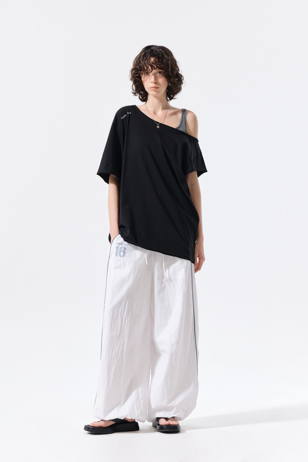 Matin Kim - Asymmetric Off Shoulder Top (Black) product image 10 | TRAB K-Fashion Australia