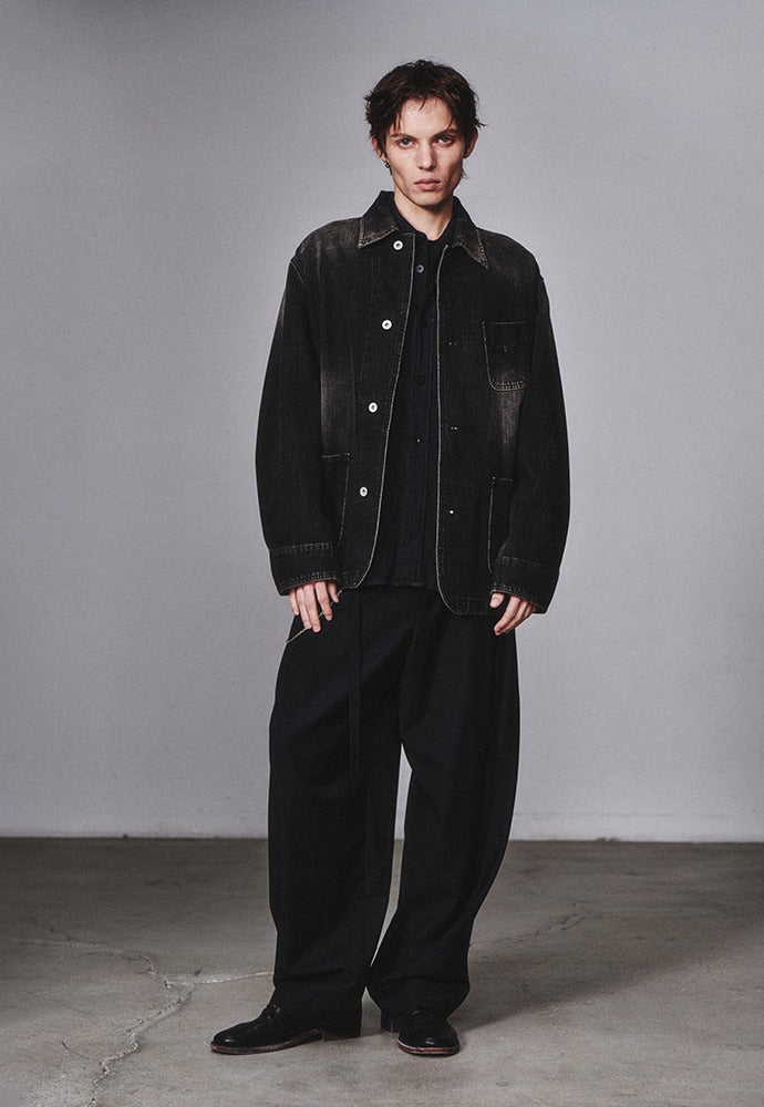 Art if acts - Denim Western Coverall Jacket (Used Black) product image 1 | TRAB K-Fashion Australia