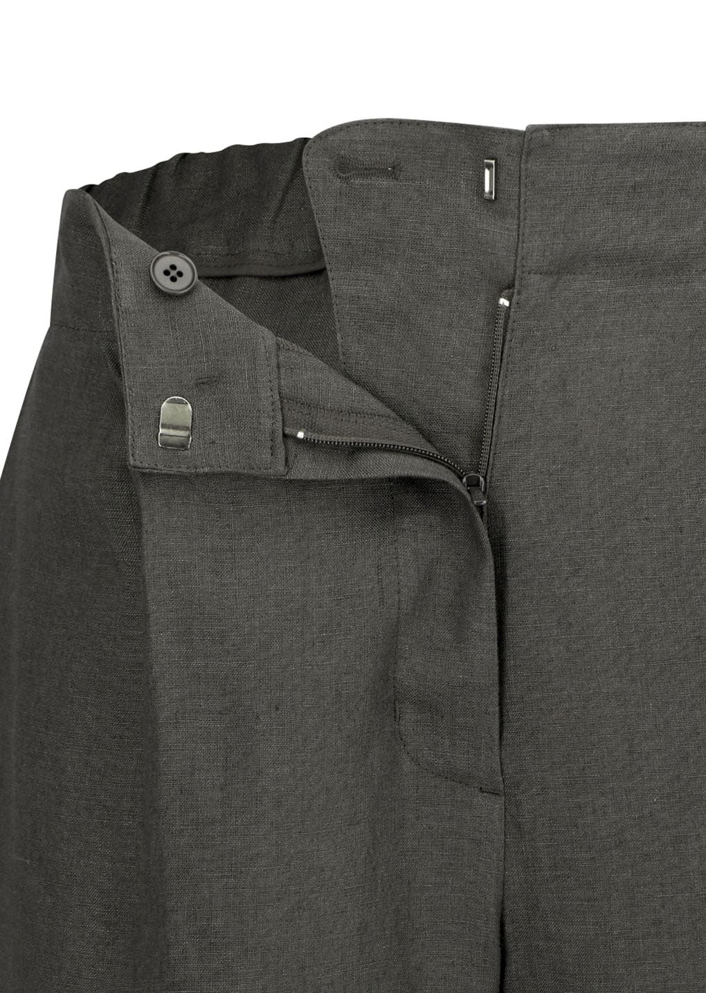 Amomento - [Pre-Order] Linen Tuck Pants (Khaki Grey) product image 8 | TRAB K-Fashion Australia