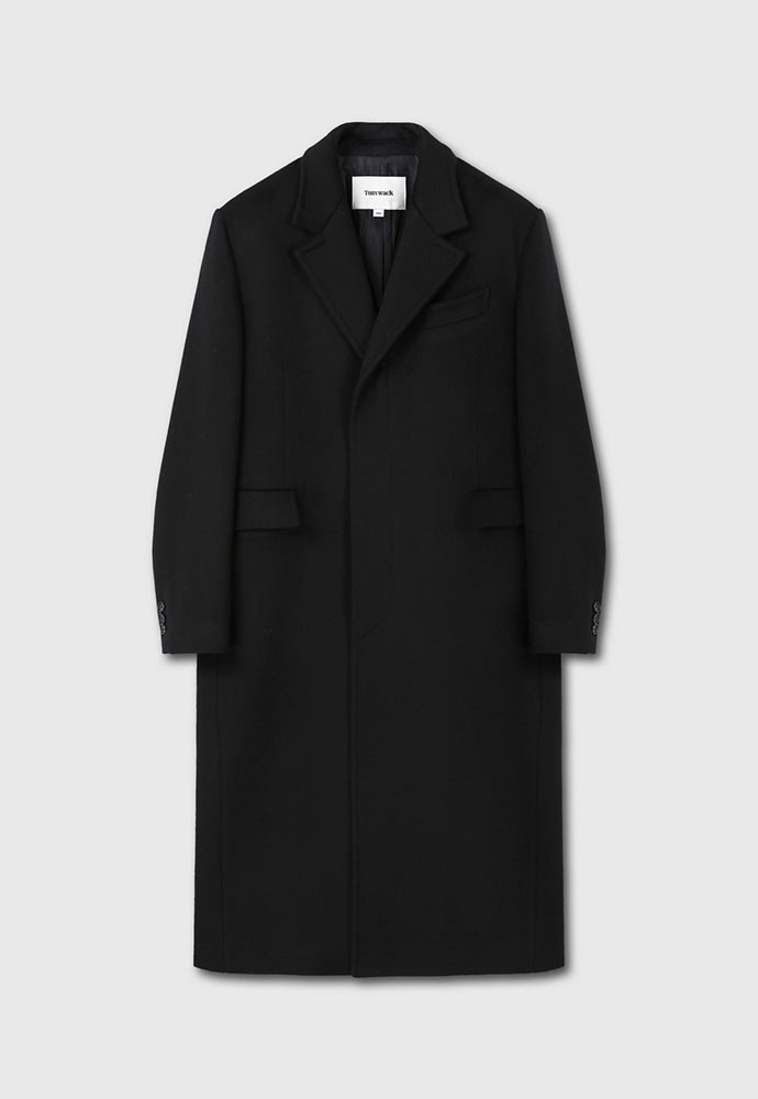 Tonywack - Wool And Cashmere Tailored Single Coat (Black) product image 10 | TRAB K-Fashion Australia