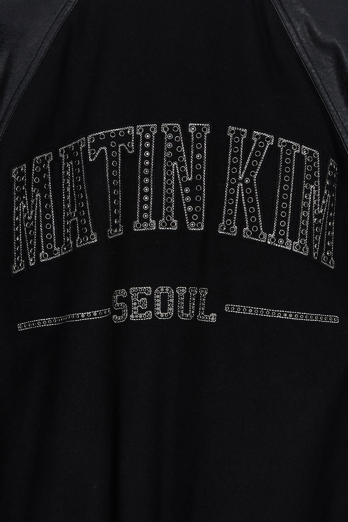 Matin Kim - Stunning Point Faux Leather Jumper (Black) product image 5 | TRAB K-Fashion Australia