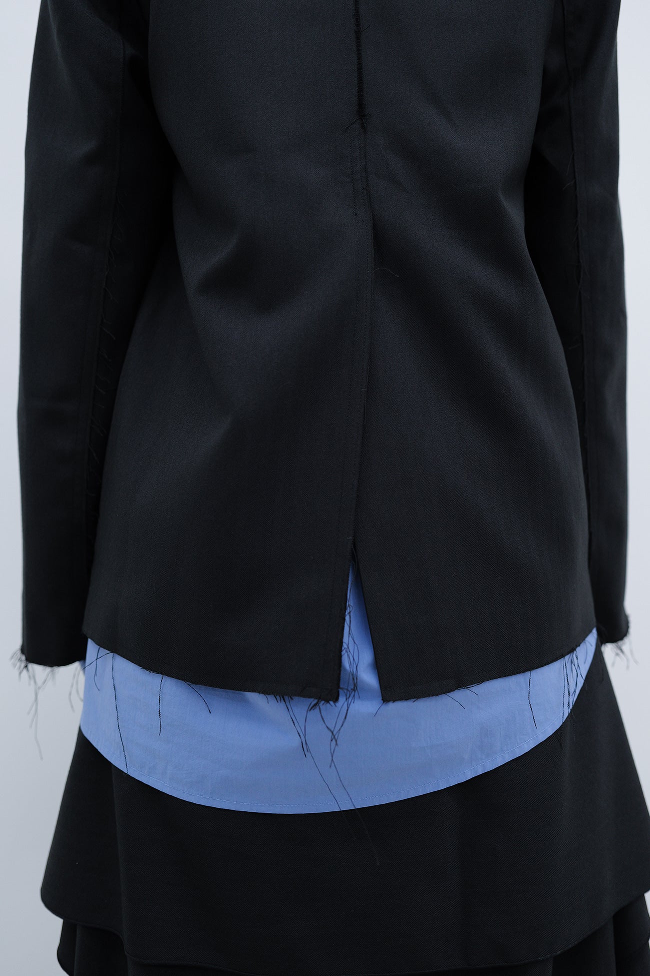 Deinet - Deinet Rough Cut Detail Blazer (Black) product image 9 | TRAB K-Fashion Australia