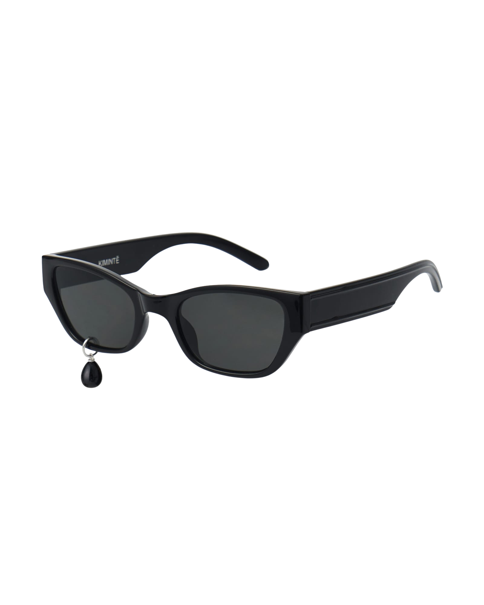 Kimhe Kim - Black Pearl Tear Cat-Eye Sunglasses (Black) product image 2 | TRAB K-Fashion Australia
