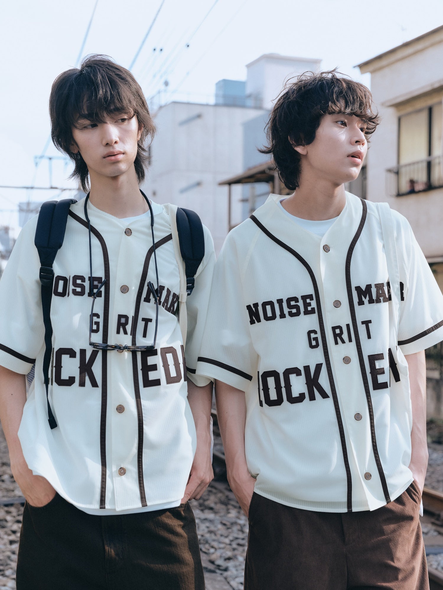 STU - Seersucker Baseball Shirt (Ivory) product image 12 | TRAB K-Fashion Australia