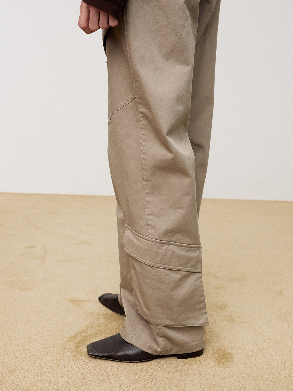 Tonywack - Garment Washed Utility Cargo Pants (Beige) product image 5 | TRAB K-Fashion Australia