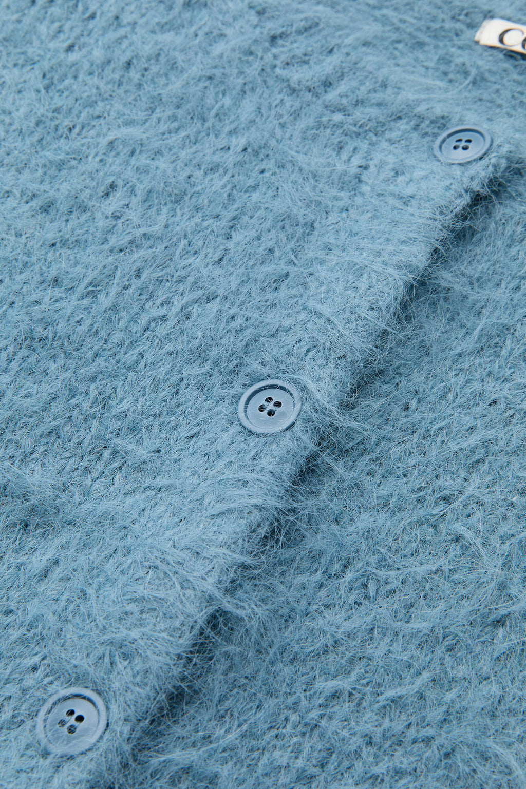 Coor - Fuzzy Cropped Cardigan (Blue) product image 7 | TRAB K-Fashion Australia