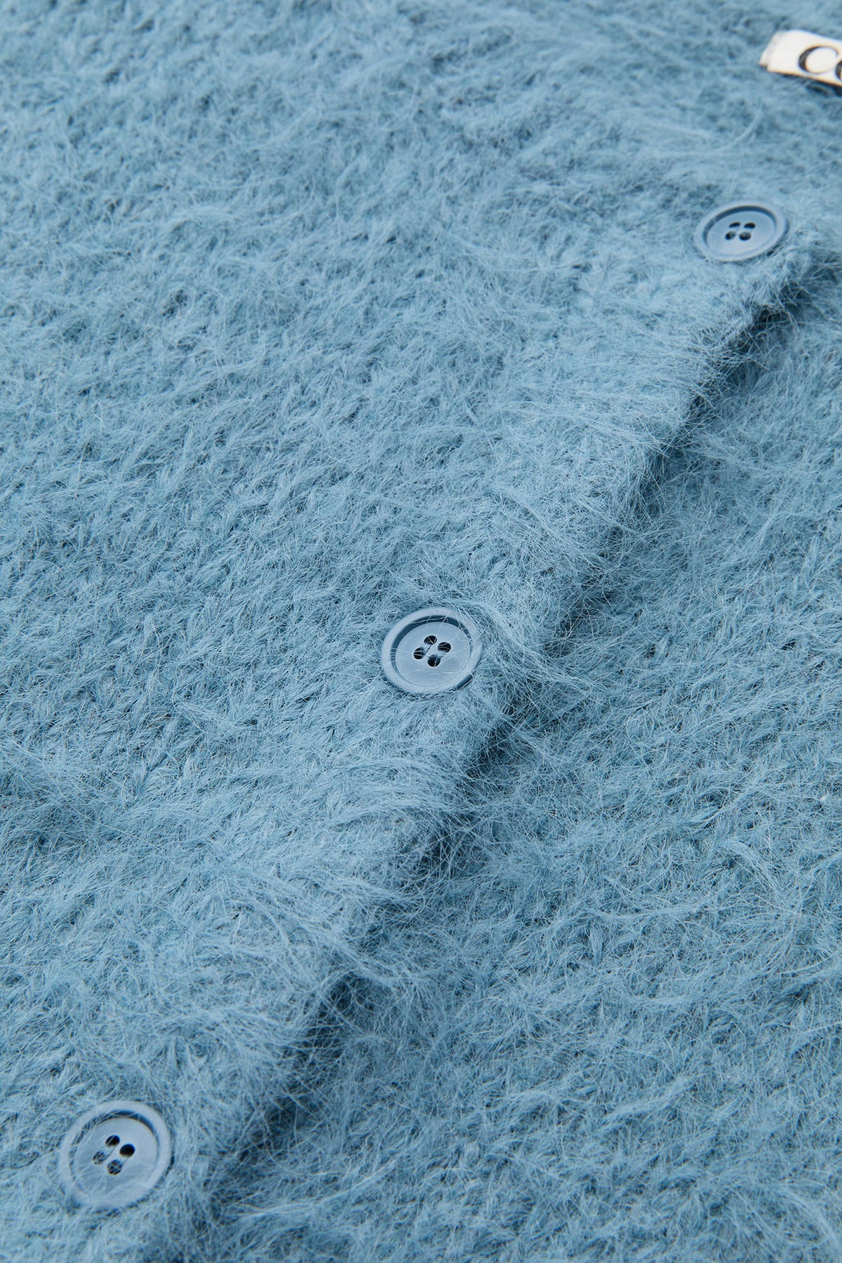 Coor - Fuzzy Cropped Cardigan (Blue) product image 7 | TRAB K-Fashion Australia