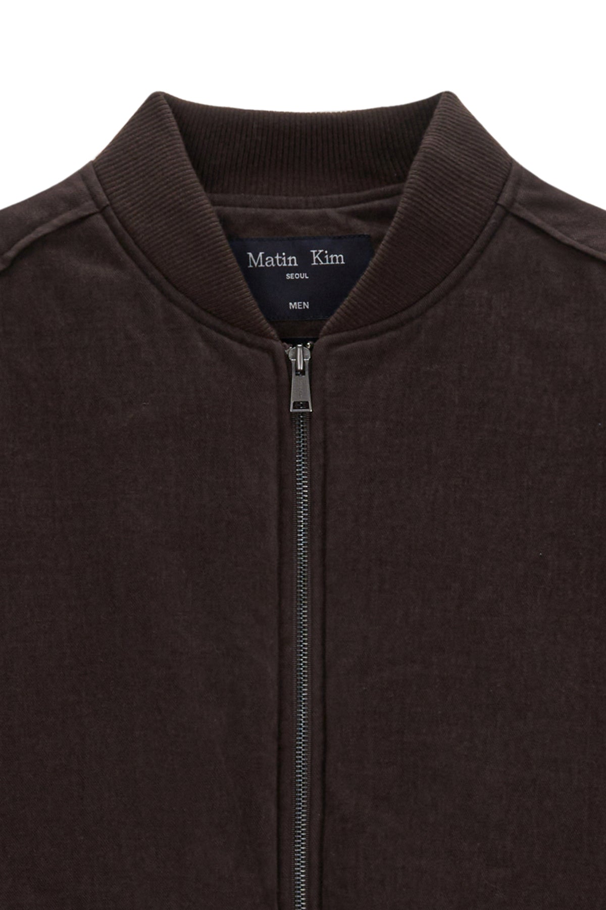 Matin Kim - Cotton Bomber Jumper (Brown) product image 3 | TRAB K-Fashion Australia