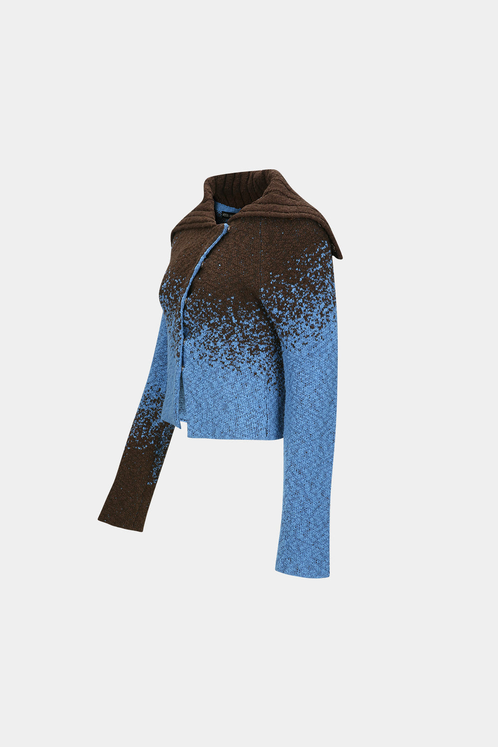 Andersson Bell - Flow Jaquard Short Cardigan (Blue/Brown) product image 8 | TRAB K-Fashion Australia