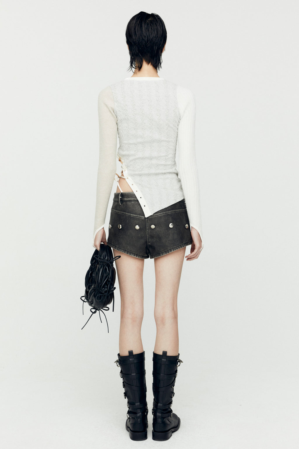Andersson Bell - Braids Cut-Out Top (Oatmeal) product image 2 | TRAB K-Fashion Australia