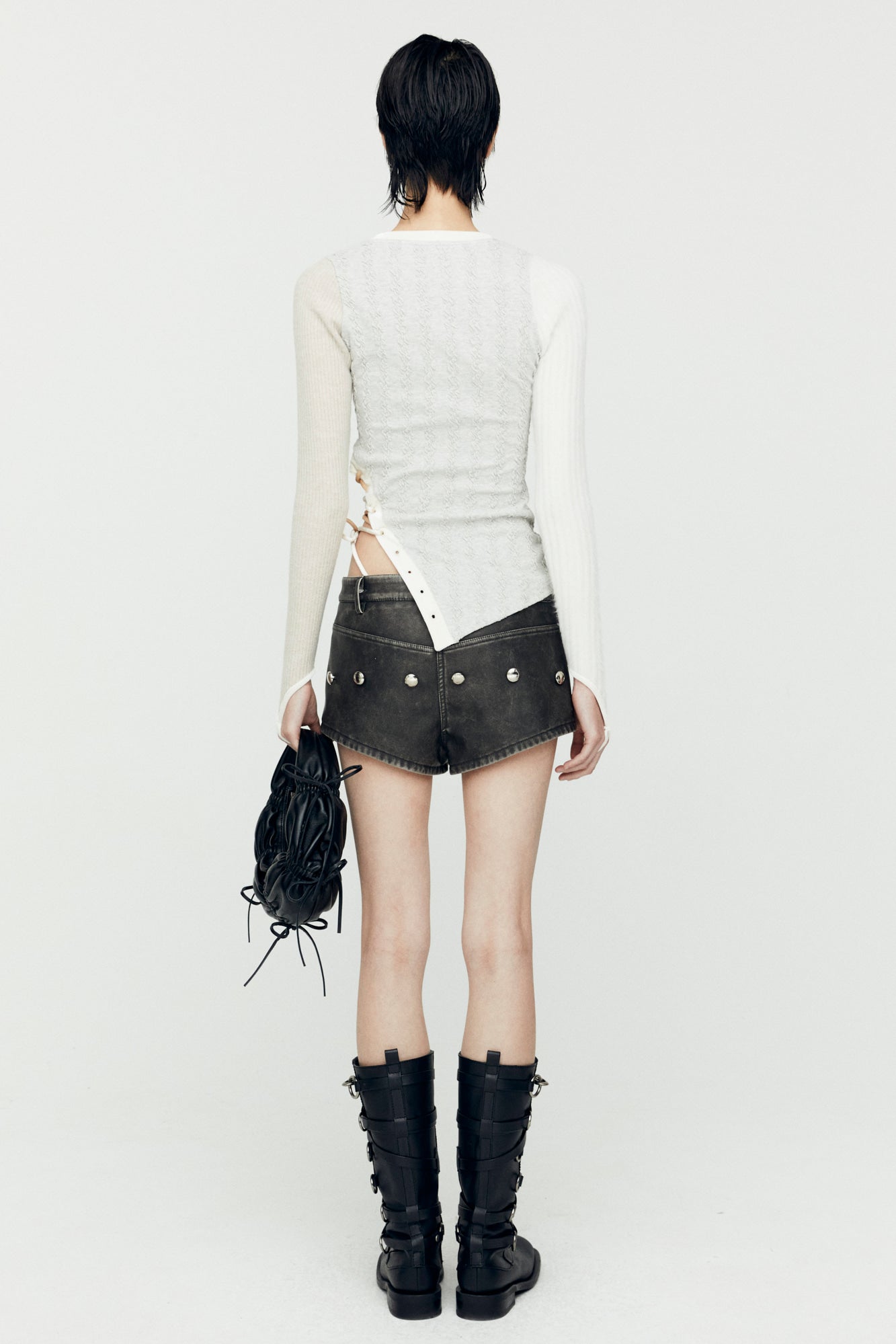 Andersson Bell - Braids Cut-Out Top (Oatmeal) product image 2 | TRAB K-Fashion Australia