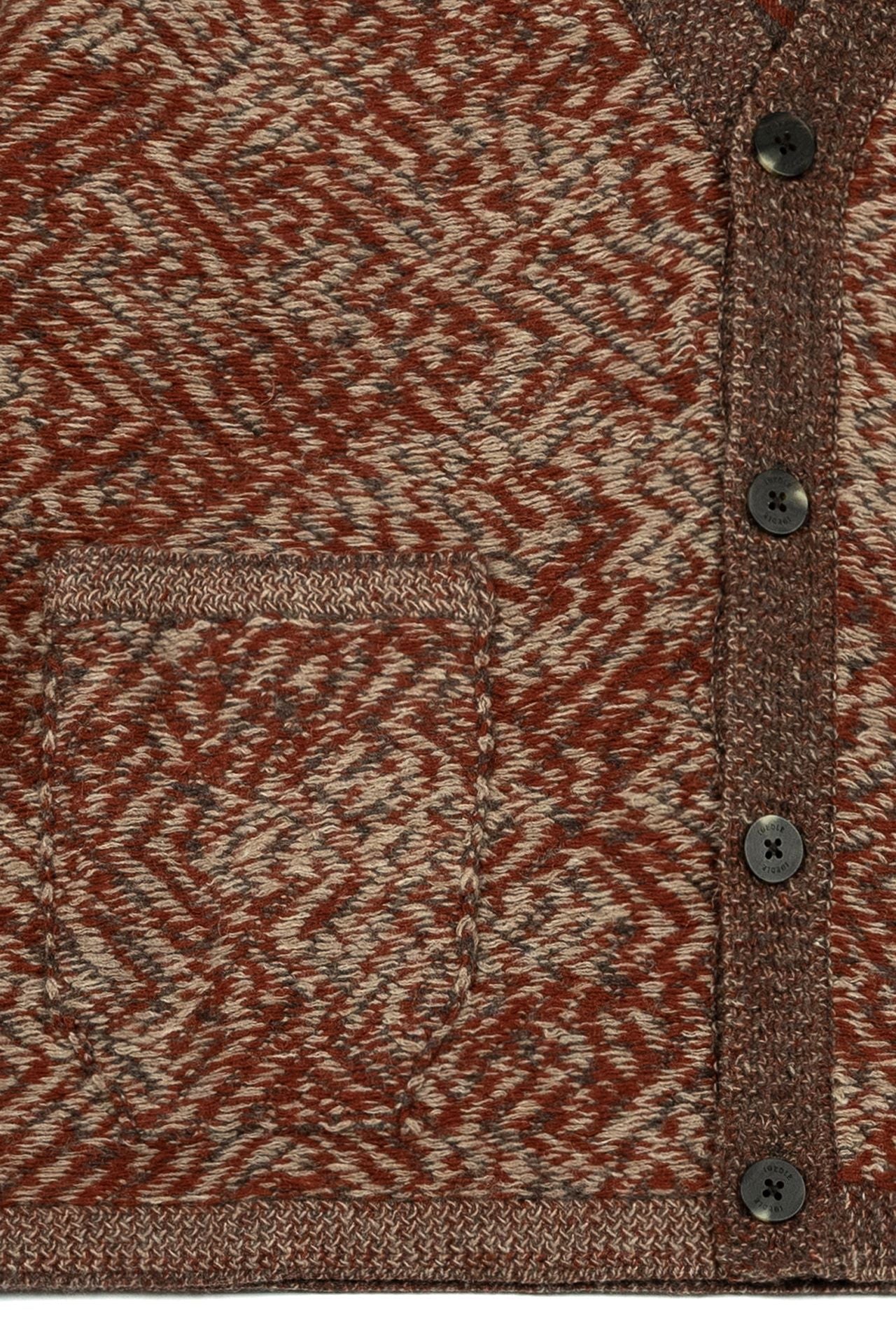 Ioedle - Miro Knit Cardigan (Red Brown) product image 6 | TRAB K-Fashion Australia