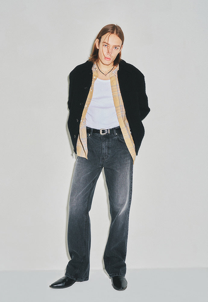 Tonywack - Brushed Wool Patch Pocket Blouson (Black) product image 4 | TRAB K-Fashion Australia