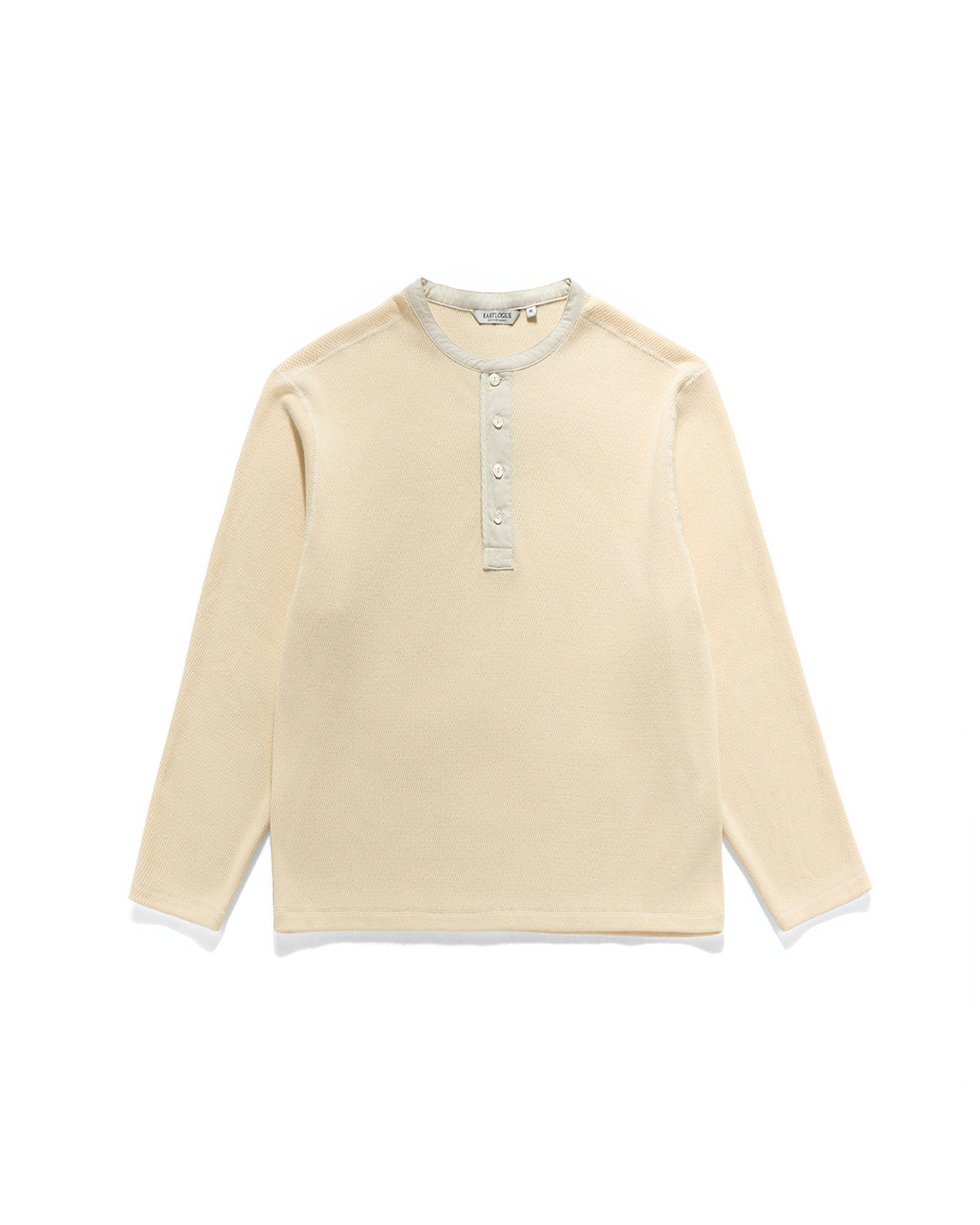 Eastlogue - Anchor Line Henley Neck L.s T-shirts (Cream) product image 6 | TRAB K-Fashion Australia