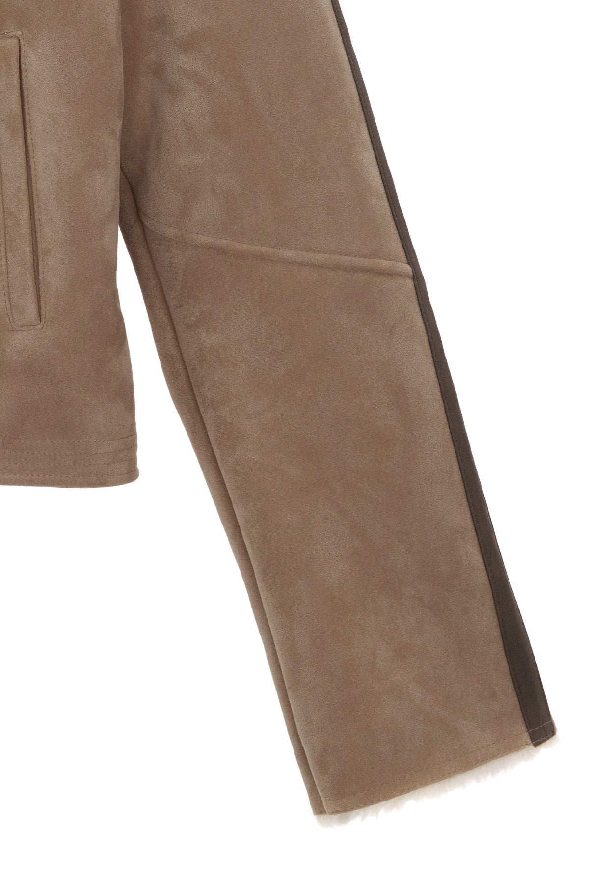 Matin Kim - Suede Racing Mustang Jumper (Beige) product image 4 | TRAB K-Fashion Australia