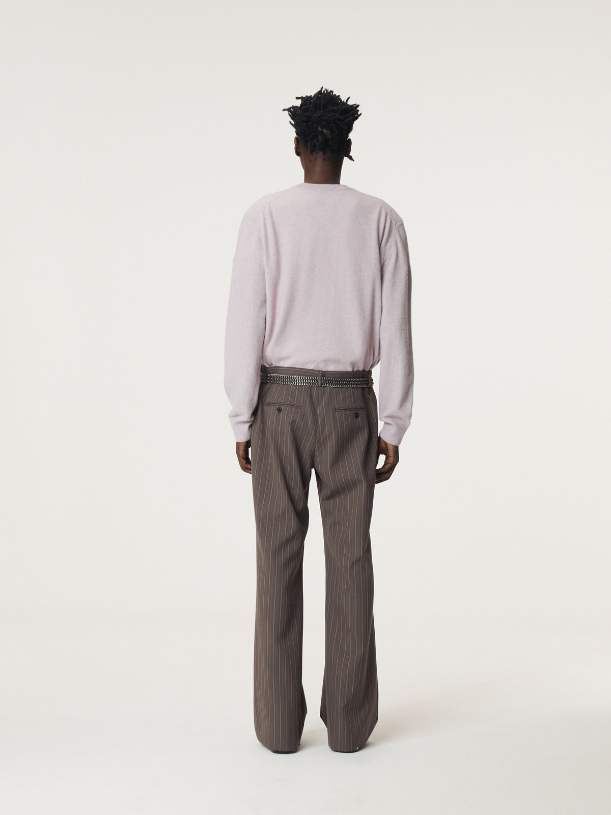 Recto - Vintage Stripe Flare Pants (Sepia Grey) product image 4 | TRAB K-Fashion Australia