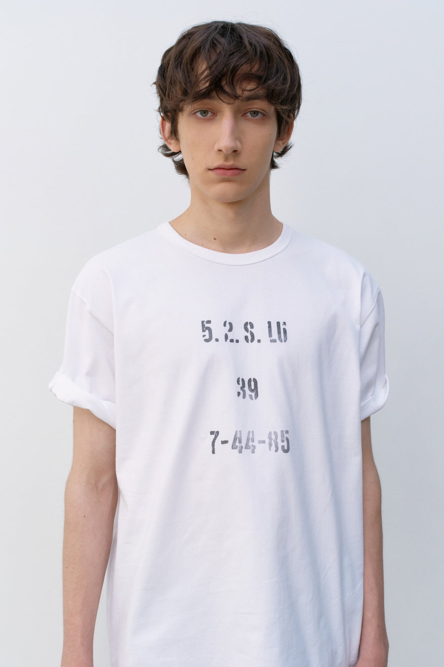 Insilence - Stencil Graphic T-shirt (White) product image 5 | TRAB K-Fashion Australia