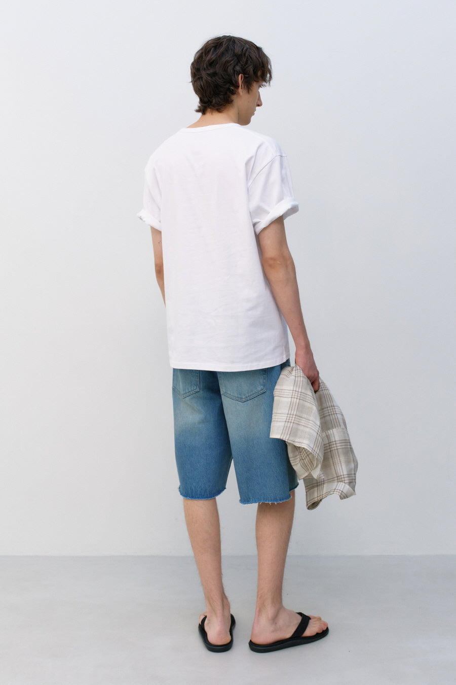 Insilence - Stencil Graphic T-shirt (White) product image 4 | TRAB K-Fashion Australia