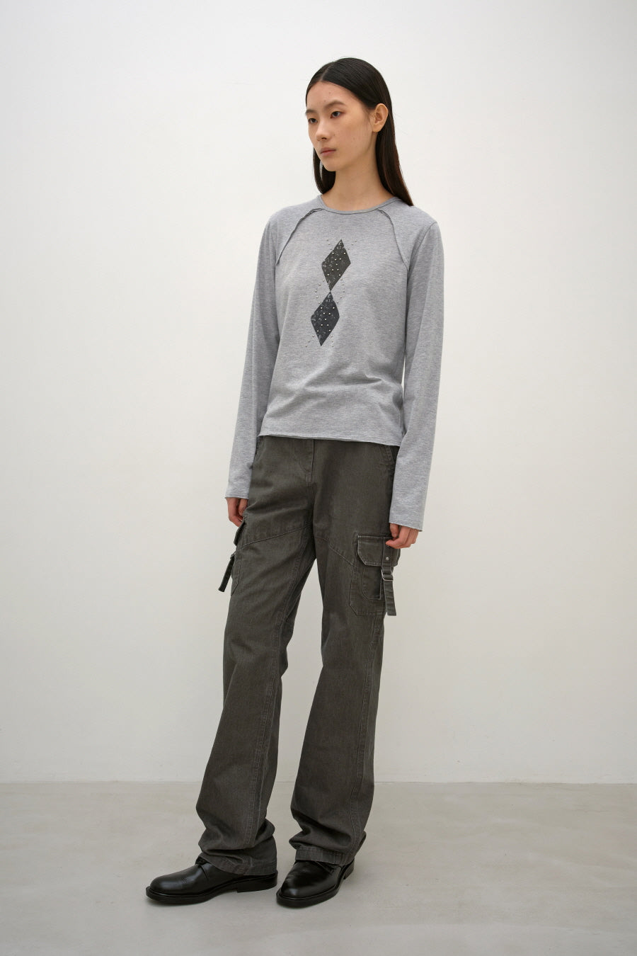 Insilence - Vintage Cotton Cargo Pants (Washed Khaki) product image 4 | TRAB K-Fashion Australia