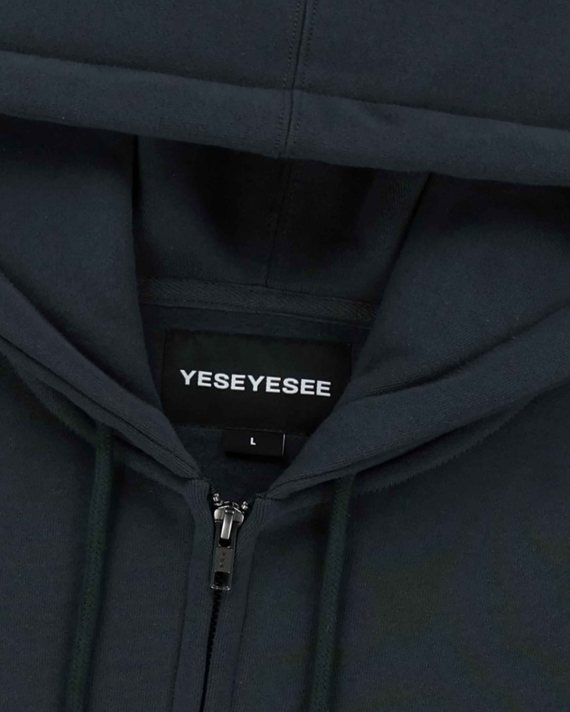yeseyesee - Y.E.S Snail Logo Zip-Up Hoodie (Charcoal) product image 6 | TRAB K-Fashion Australia