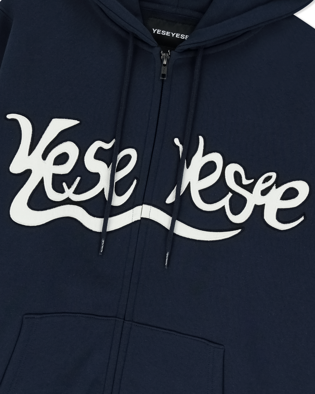 yeseyesee - Y.E.S Snail Logo Zip-Up Hoodie (Navy) product image 5 | TRAB K-Fashion Australia