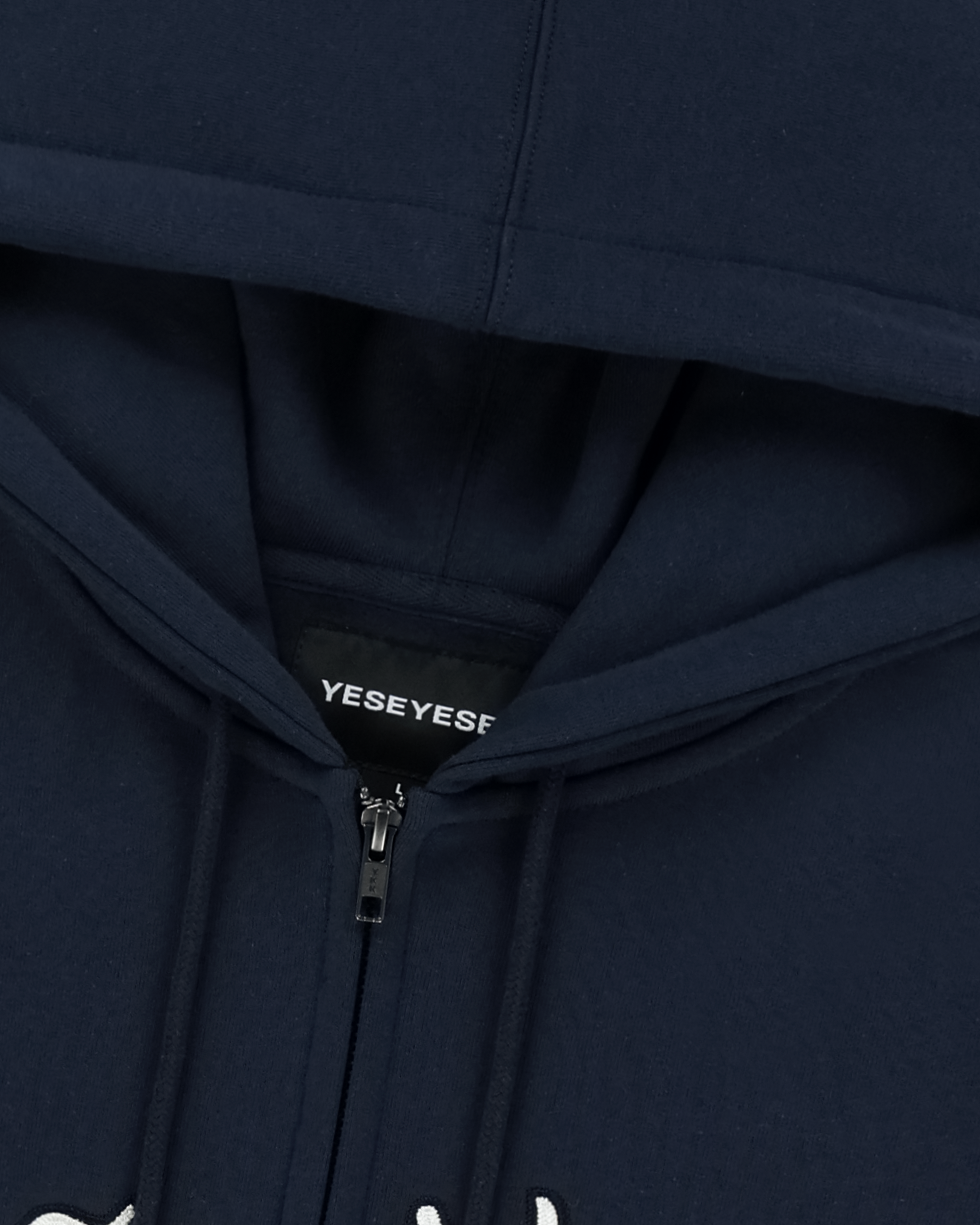 yeseyesee - Y.E.S Snail Logo Zip-Up Hoodie (Navy) product image 6 | TRAB K-Fashion Australia