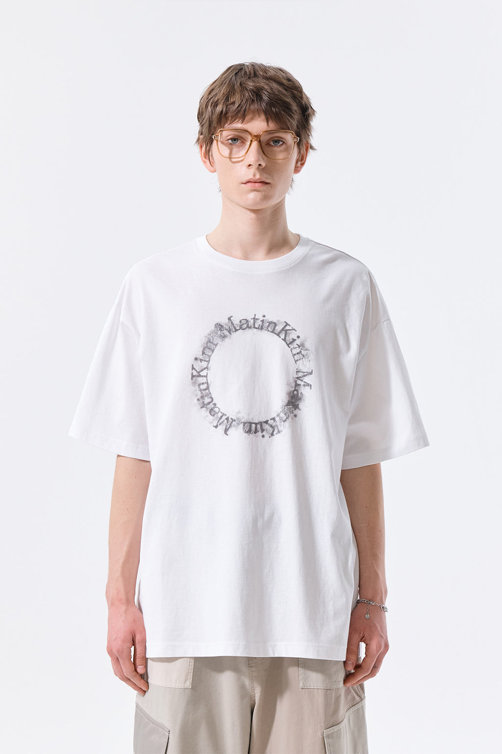 Matin Kim - Matin Kim Circle Logo Top (White) product image 10 | TRAB K-Fashion Australia
