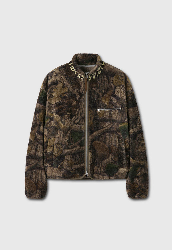 Tonywack - Leaf Camo Printed Fleece Jacket (Brown) product image 8 | TRAB K-Fashion Australia