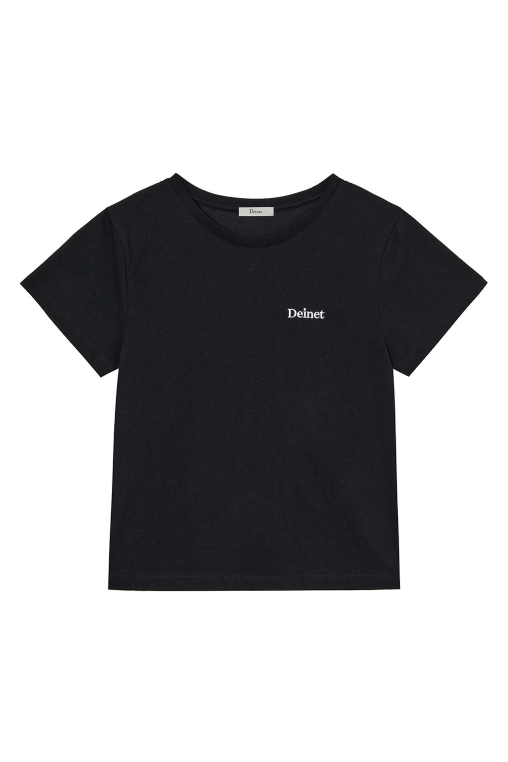 Deinet - Logo Embroidery Slimsized T-Shirt (Black) product image 1 | TRAB K-Fashion Australia