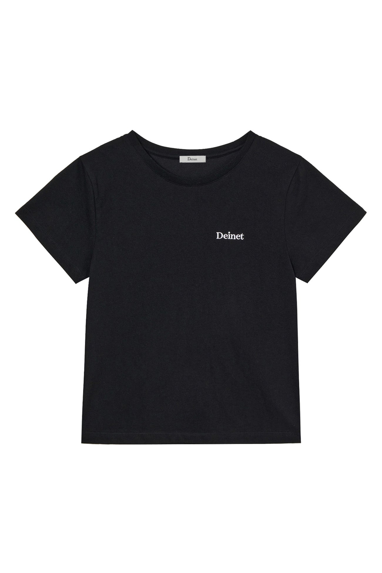 Deinet - Logo Embroidery Slimsized T-Shirt (Black) product image 1 | TRAB K-Fashion Australia