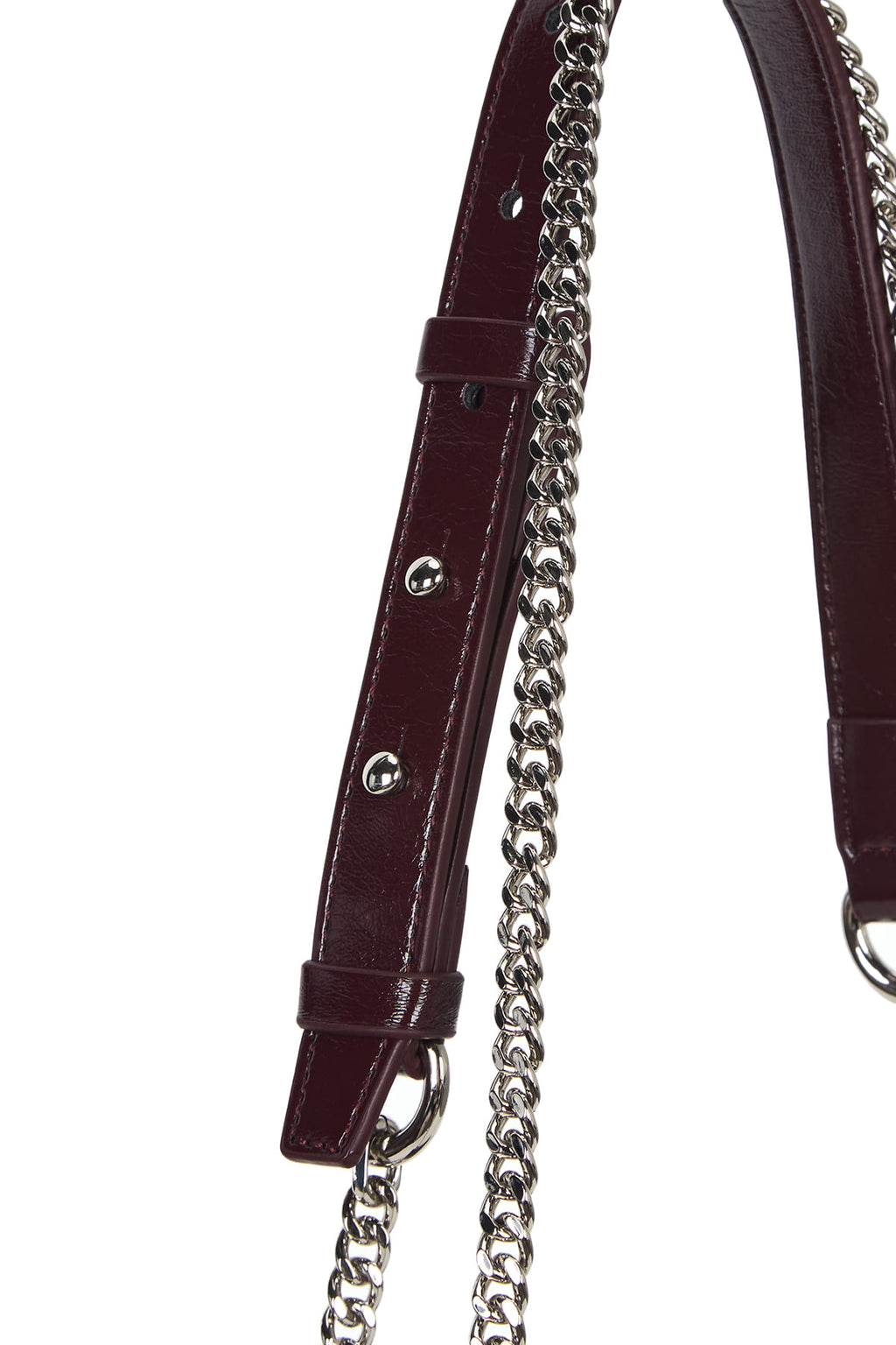 Matin Kim - Glossy Quilting Small Chain Bag (Burgundy) product image 4 | TRAB K-Fashion Australia