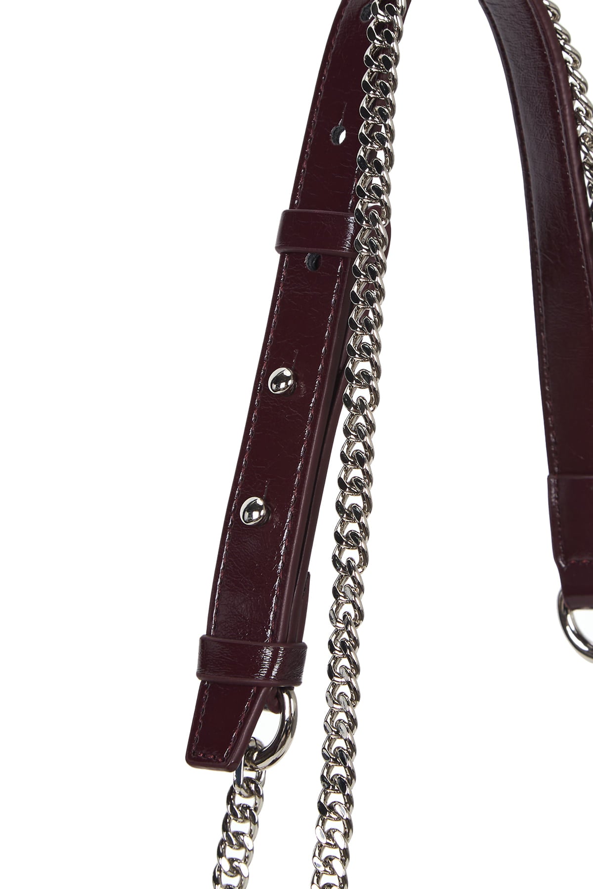 Matin Kim - Glossy Quilting Small Chain Bag (Burgundy) product image 4 | TRAB K-Fashion Australia