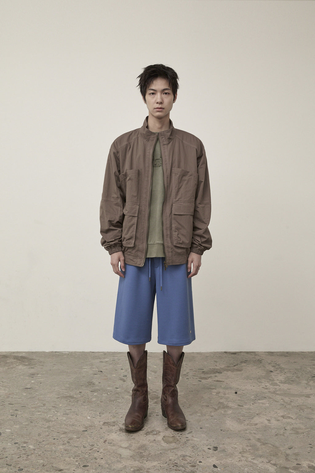 Matin Kim - Utility Bomber Jumper (Khaki Brown) product image 10 | TRAB K-Fashion Australia
