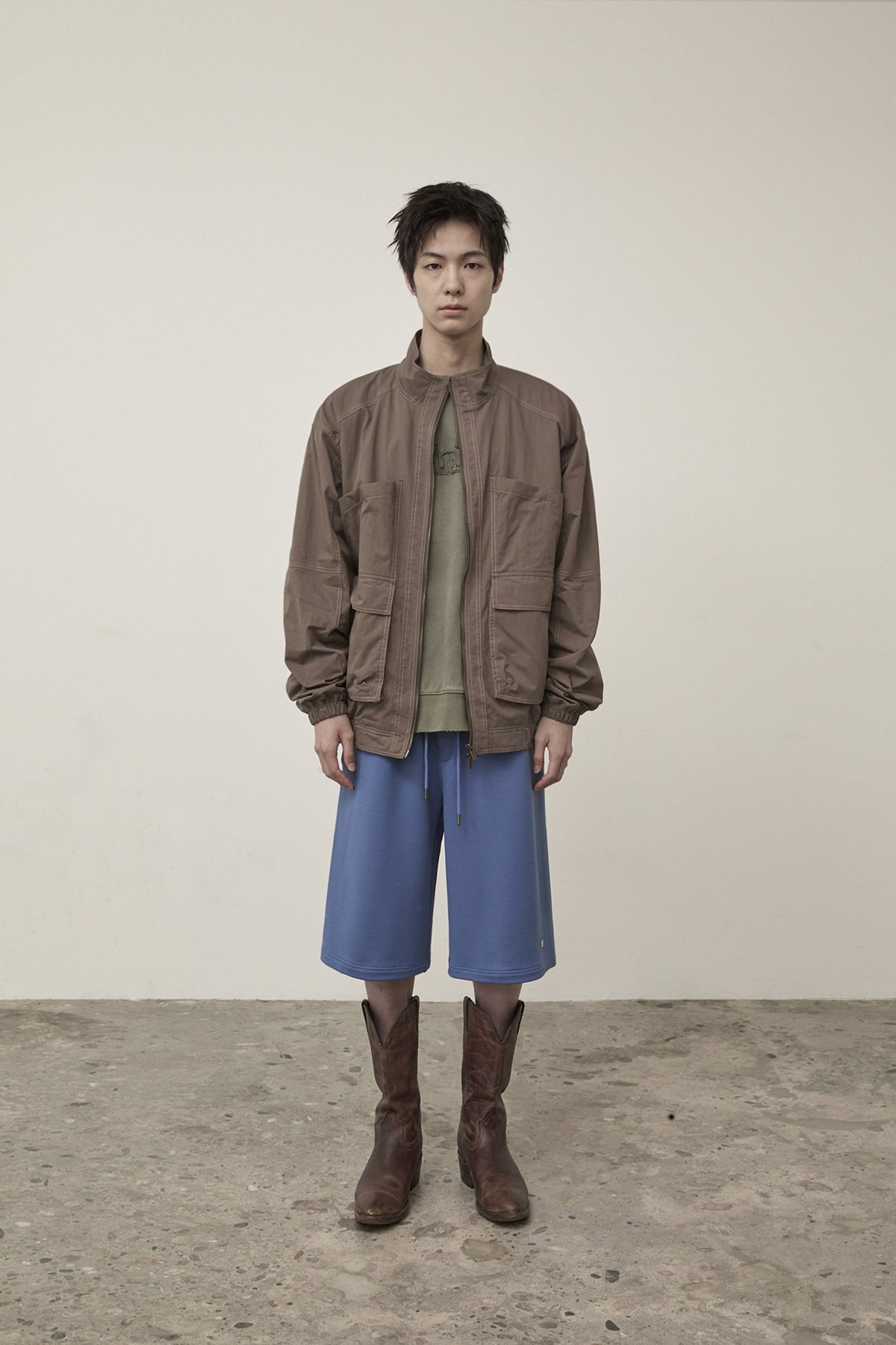 Matin Kim - Utility Bomber Jumper (Khaki Brown) product image 10 | TRAB K-Fashion Australia