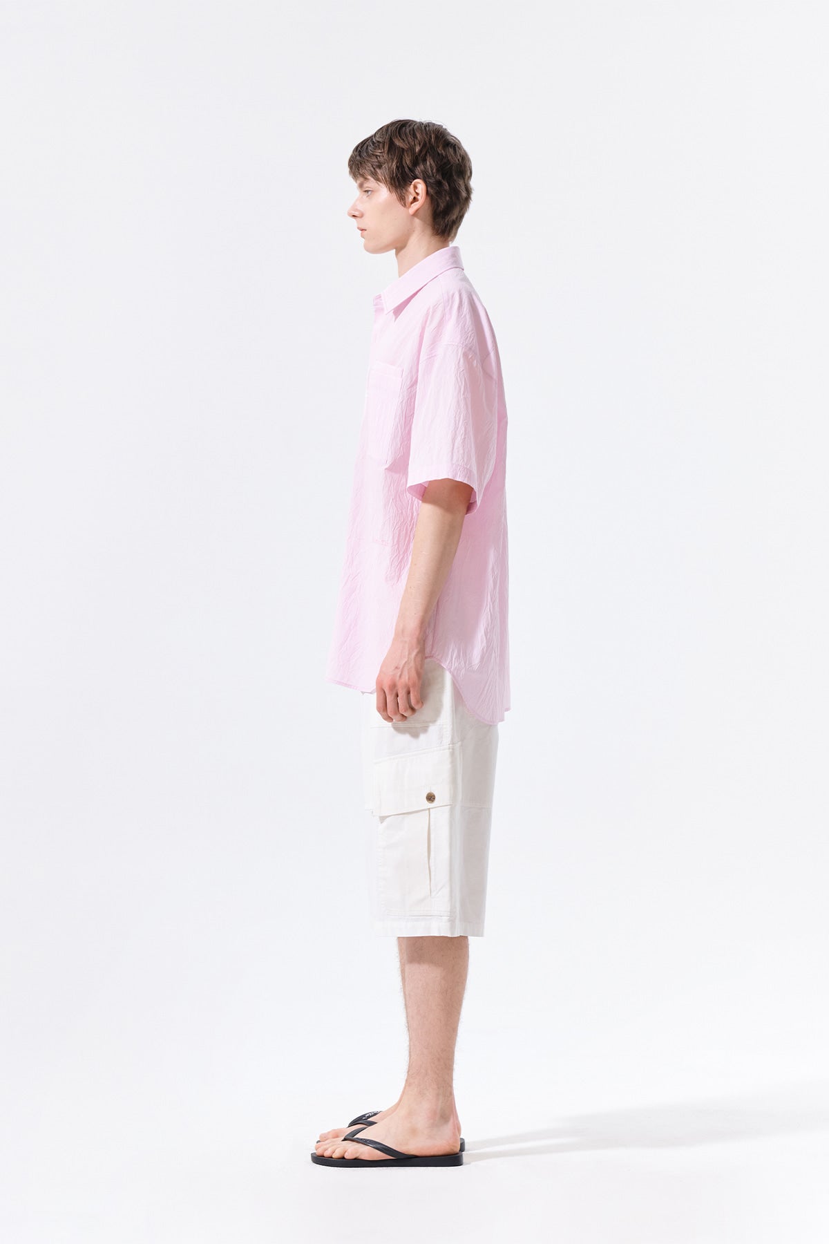 Matin Kim - Small Logo Over Fit Shirt (Pink) product image 7 | TRAB K-Fashion Australia