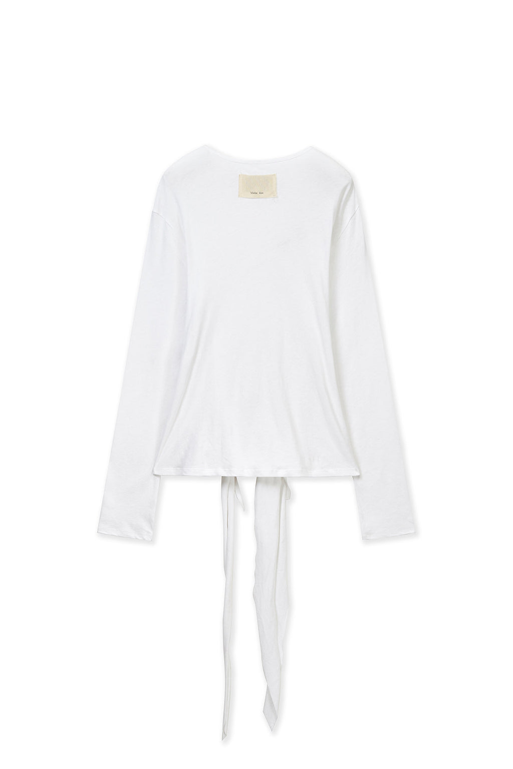 Matin Kim - Tied Drapery Top (White) product image 2 | TRAB K-Fashion Australia