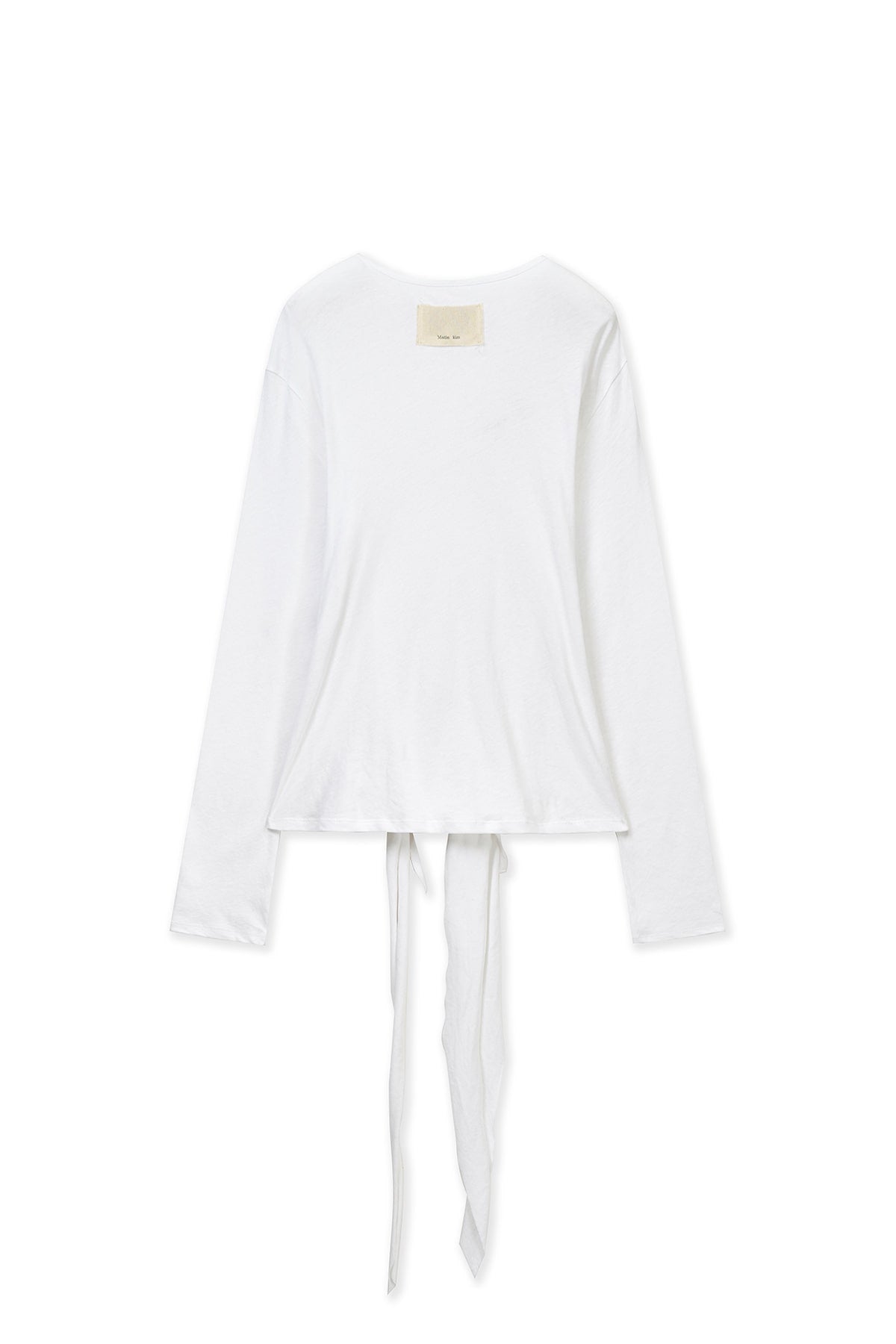 Matin Kim - Tied Drapery Top (White) product image 2 | TRAB K-Fashion Australia