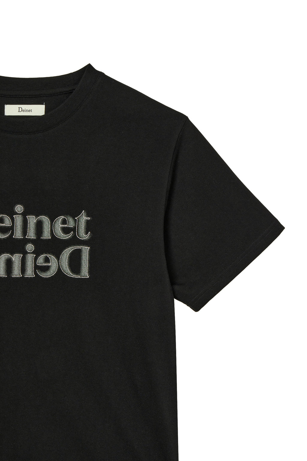 Deinet - Brushed Stitch Point Regular T-Shirt (Black) product image 4 | TRAB K-Fashion Australia